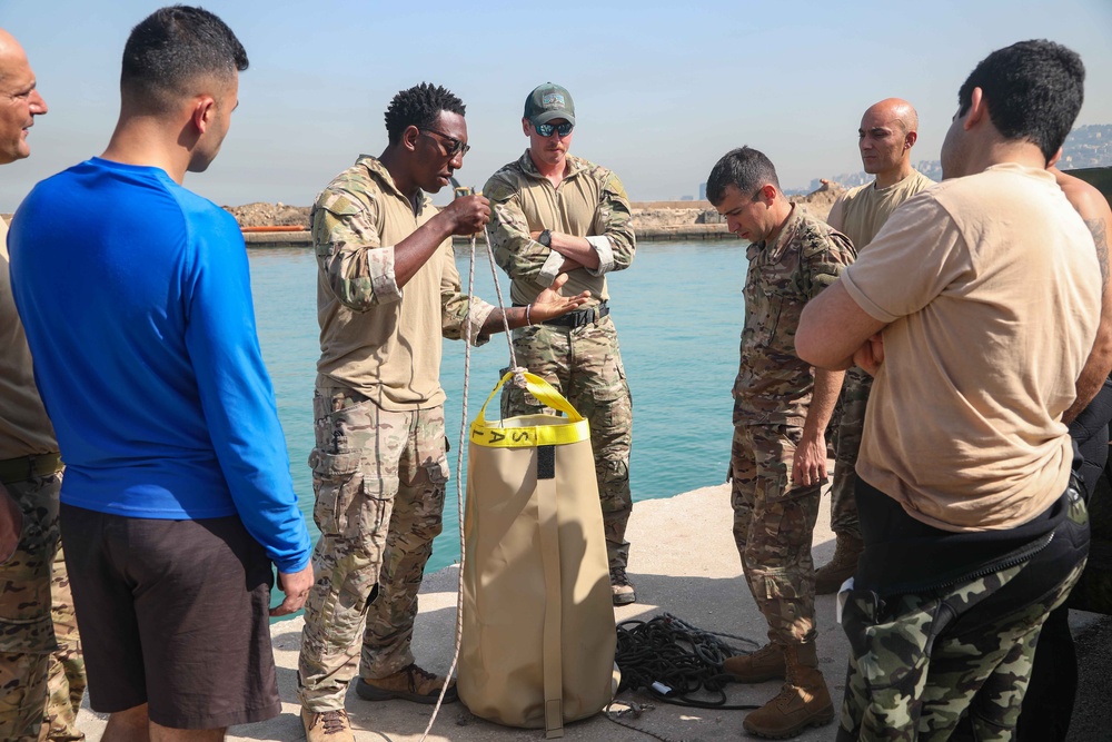 Headline: U.S. Navy, Lebanese Armed Forces Conduct Explosive Ordnance Disposal Training