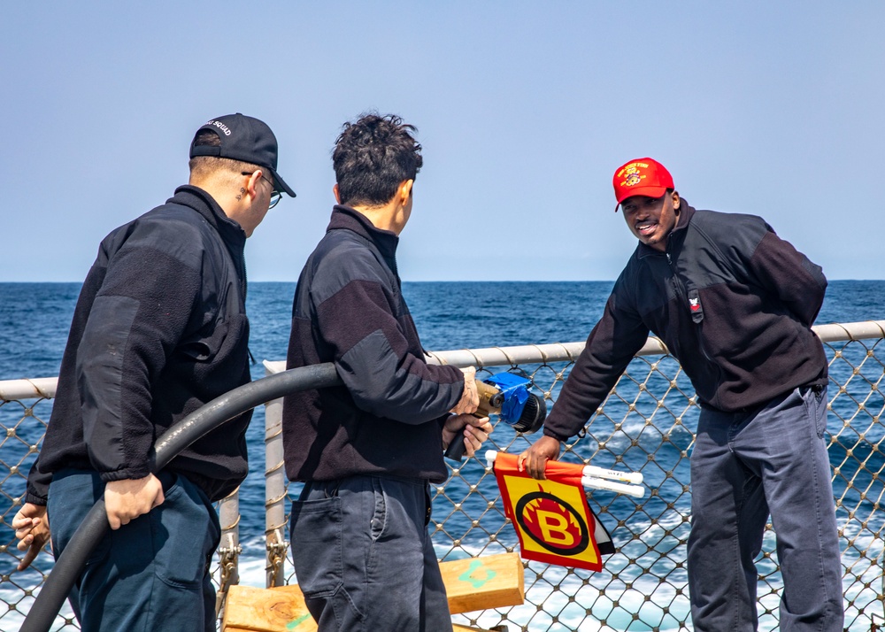 Sailors Conduct Crash and Salvage Drill Aboard USS John Finn (DDG 113)