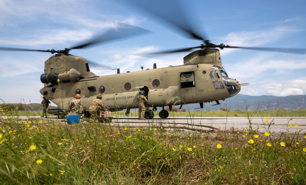 12CAB Conducts FARP Operations at Stefanovikeio Air Base