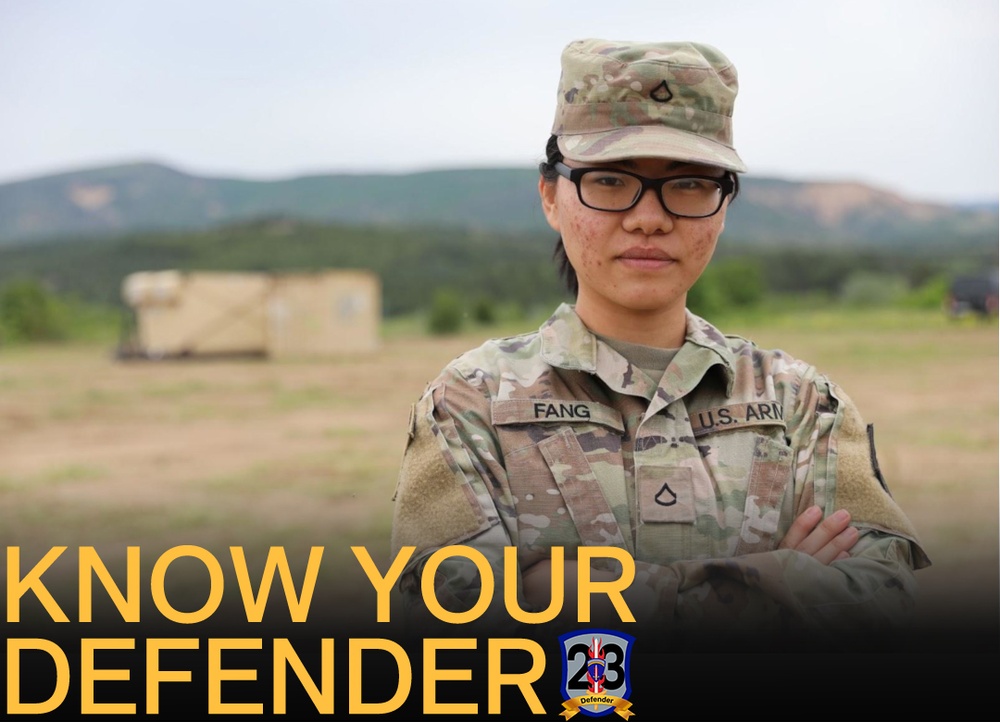 Know Your Defender-Pfc. Anna Fang