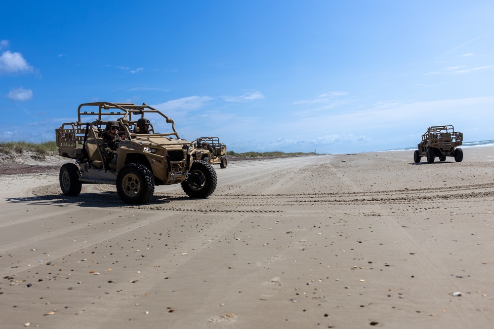 U.S. Marines with Combat Logistics Battalion 8 conduct convoy operations training
