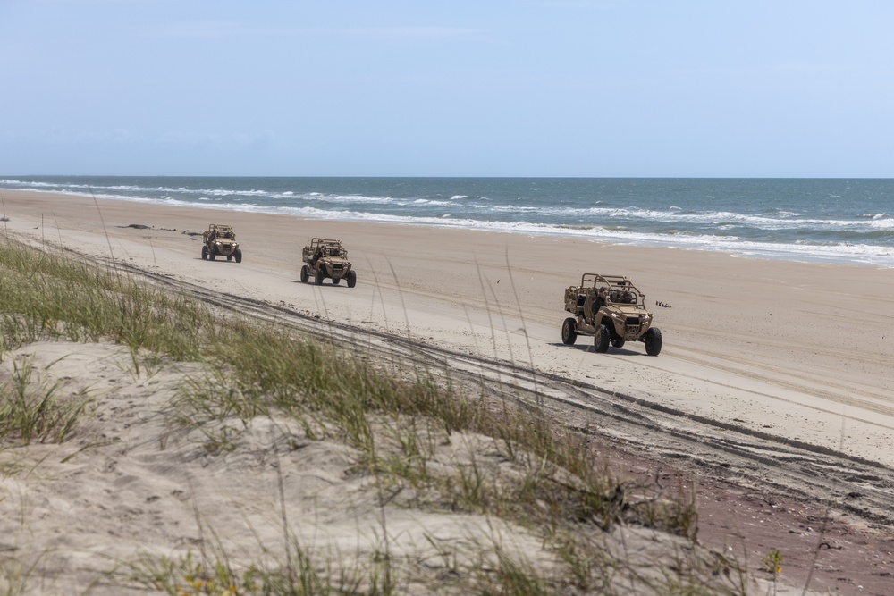 U.S. Marines with Combat Logistics Battalion 8 conduct convoy operations training