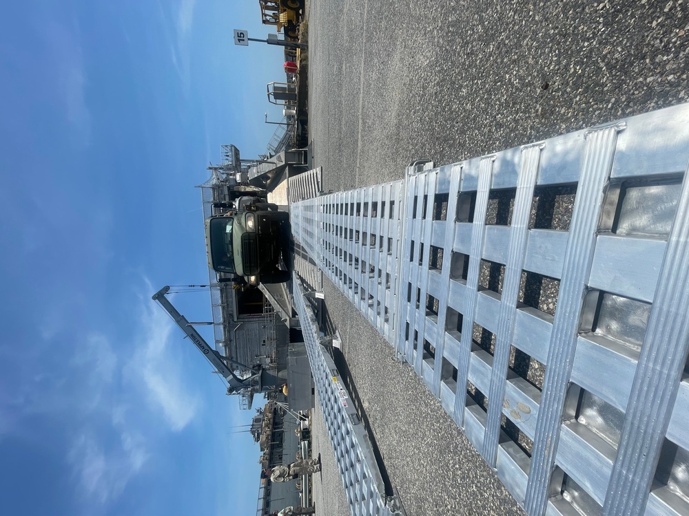 MSRON TWO Sailors Conduct 40-foot Patrol Boat Test Onload Onboard USNS NEWPORT (T-EPF-12)