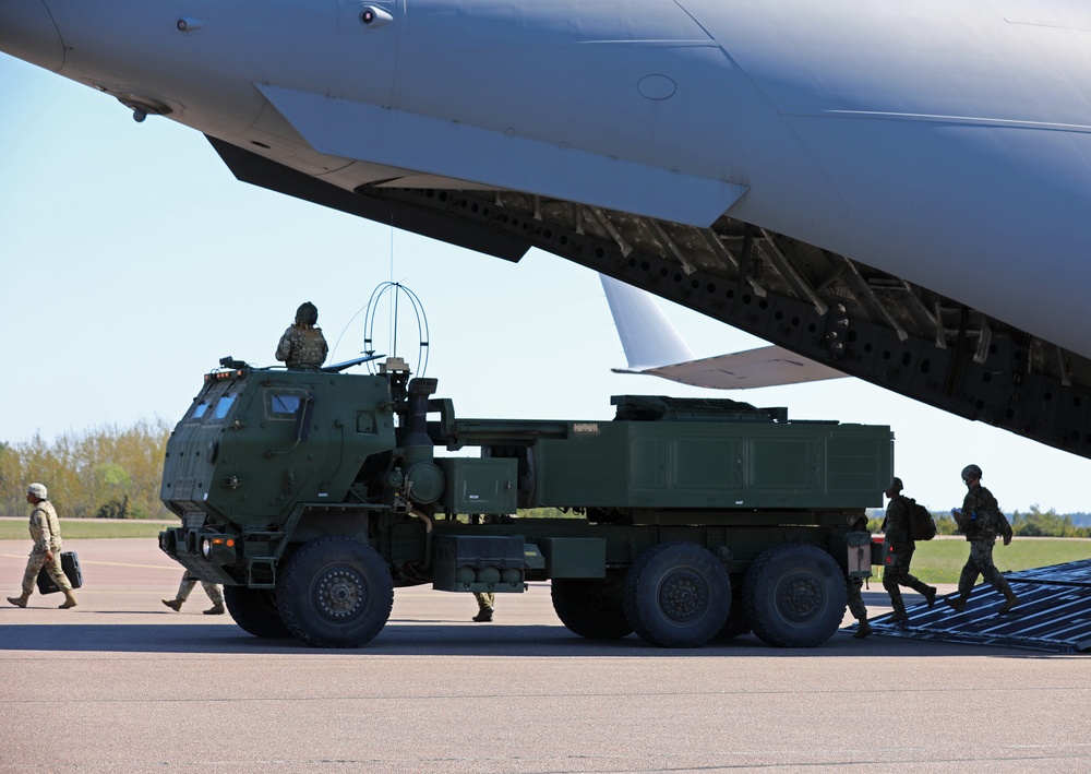 Swift Response 23: U.S. Army Soldiers and Estonian Defence League Conduct HIMARS Training