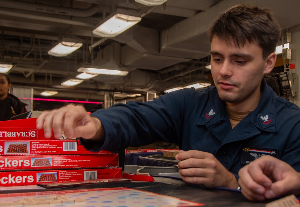 USS Ronald Reagan (CVN 76) MWR game night