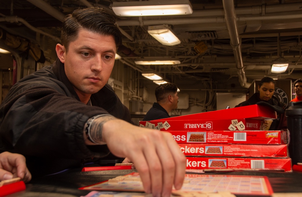 USS Ronald Reagan (CVN 76) MWR game night