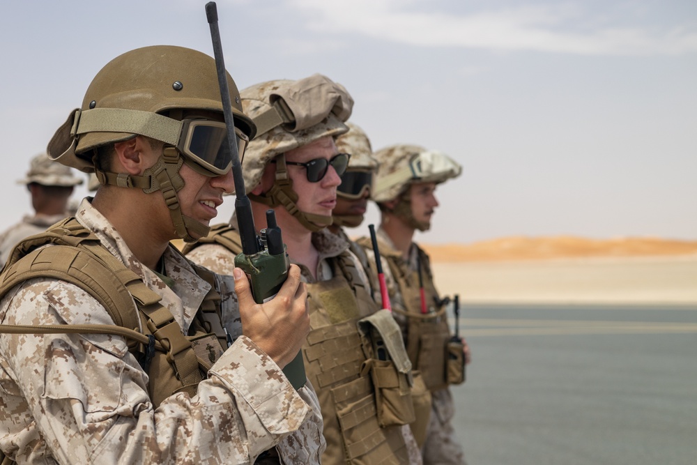 U.S. Marine Air Control Squadron 24 operates a forward arming and refueling points during IM 23.3