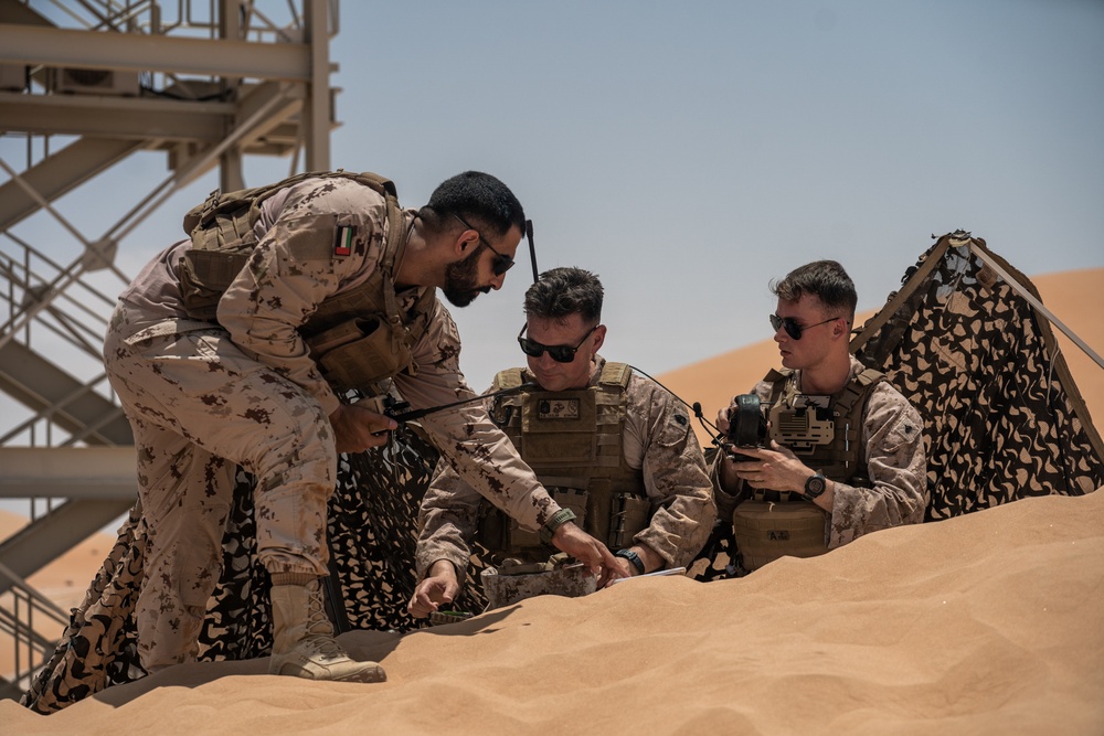 U.S. Marines with 3rd ANGLICO conduct bilateral training for Intrepid Maven 23.3
