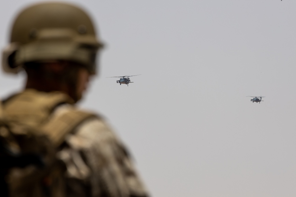 U.S. Marine Air Control Squadron 24 operates a forward arming and refueling points during IM 23.3