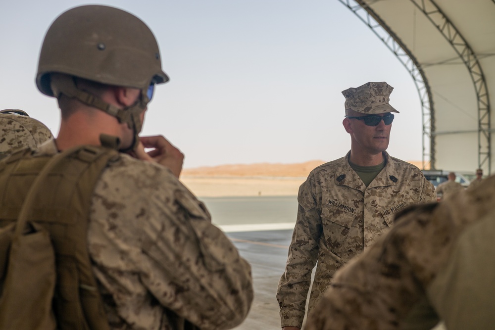 U.S. Marine Air Control Squadron 24 operates a forward arming and refueling points during IM 23.3