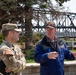 Rock Island District Commander Tours Davenport Flood Control Barrier