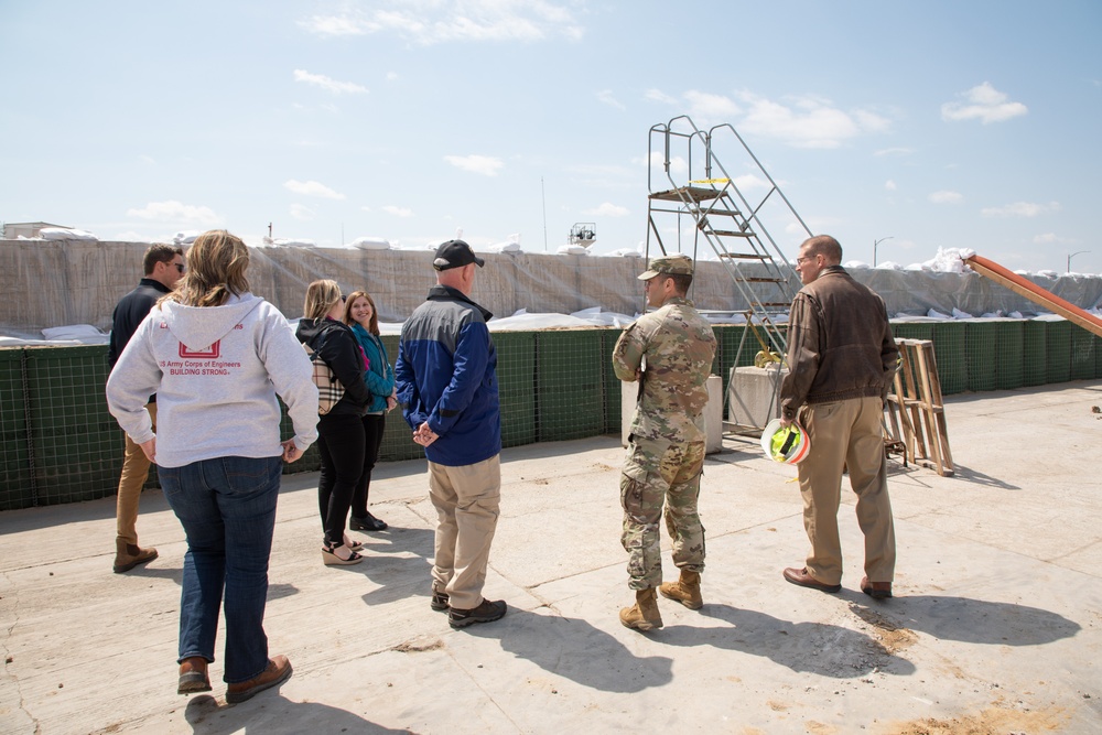 Rock Island District Commander Tours Davenport Flood Control Barrier