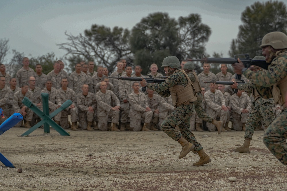 India Company Bayonet Assault Course Training