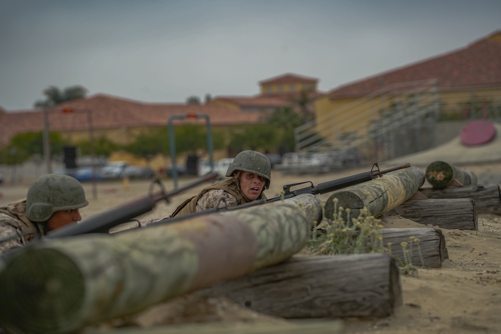 India Company Bayonet Assault Course Training