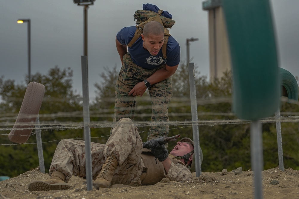 India Company Bayonet Assault Course Training