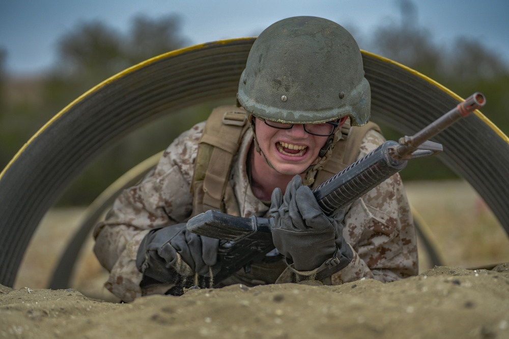 India Company Bayonet Assault Course Training