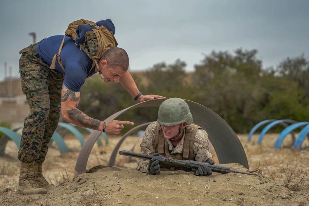 India Company Bayonet Assault Course Training