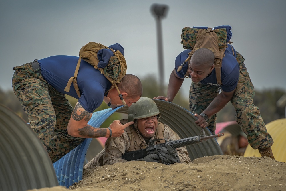 India Company Bayonet Assault Course Training