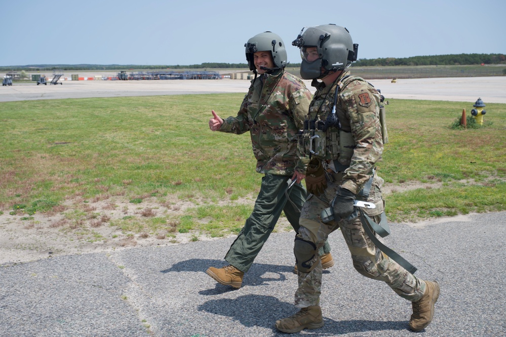 Honorable Alex Wagner 106th Rescue Wing familiarization visit