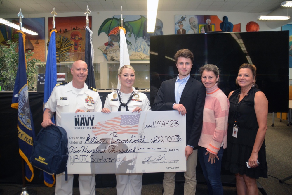 Fort Collins High School Student receives Naval Reserve Office Training Corps (NROTC) Scholarship