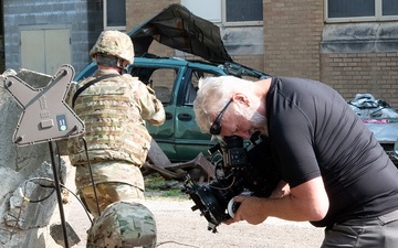 Indiana Guard Soldiers participate in National Guard commercial filming
