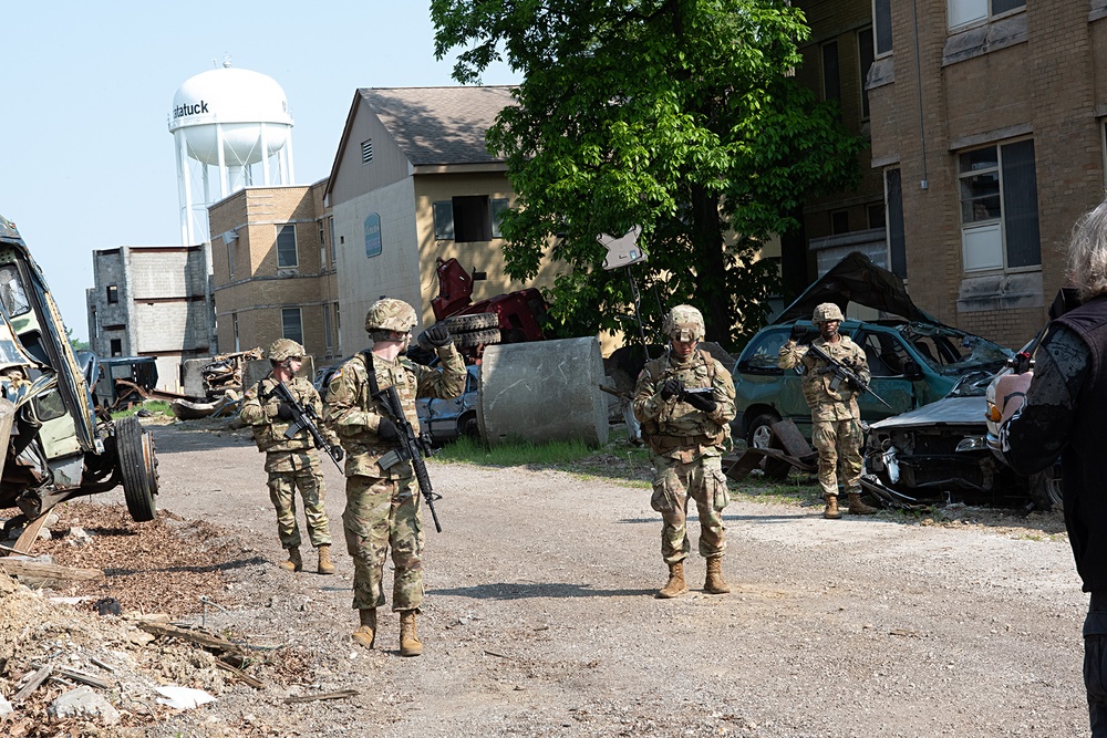Indiana Guard Soldiers participate in National Guard commercial filming