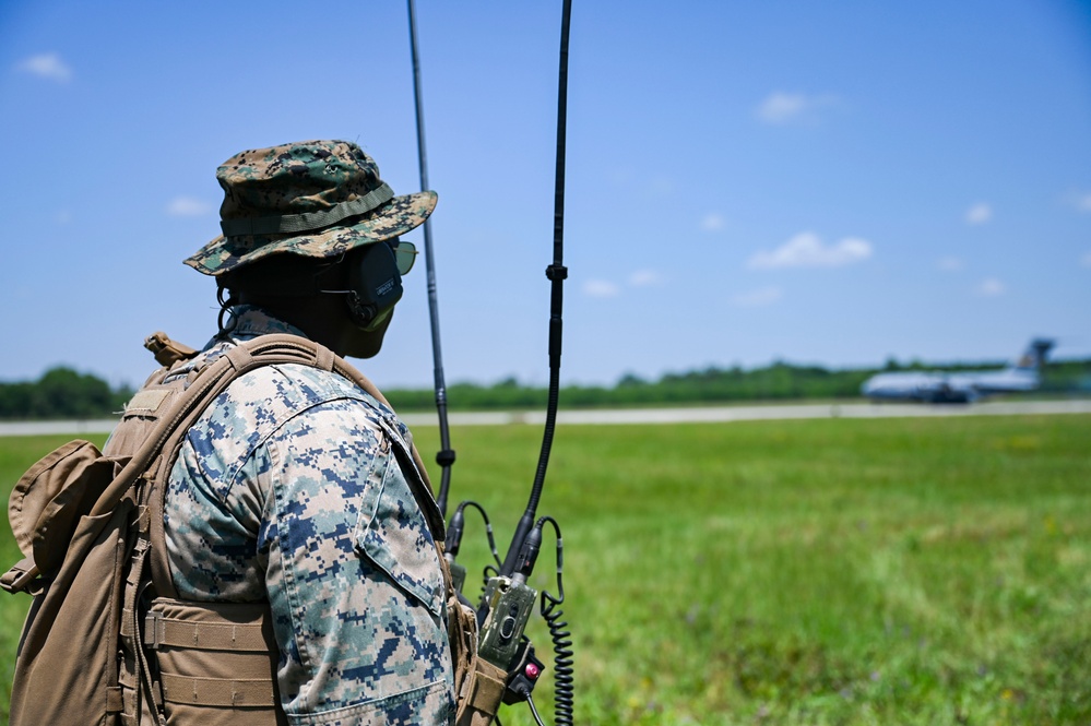 Georgia ANG Airmen train with Marines to prepare for AIR DEFENDER 2023 during exercise AGILE X