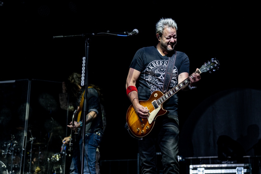 Grammy-nominated rock band 3 Doors Down performs on The Combat Center during the annual We Salute You Celebration