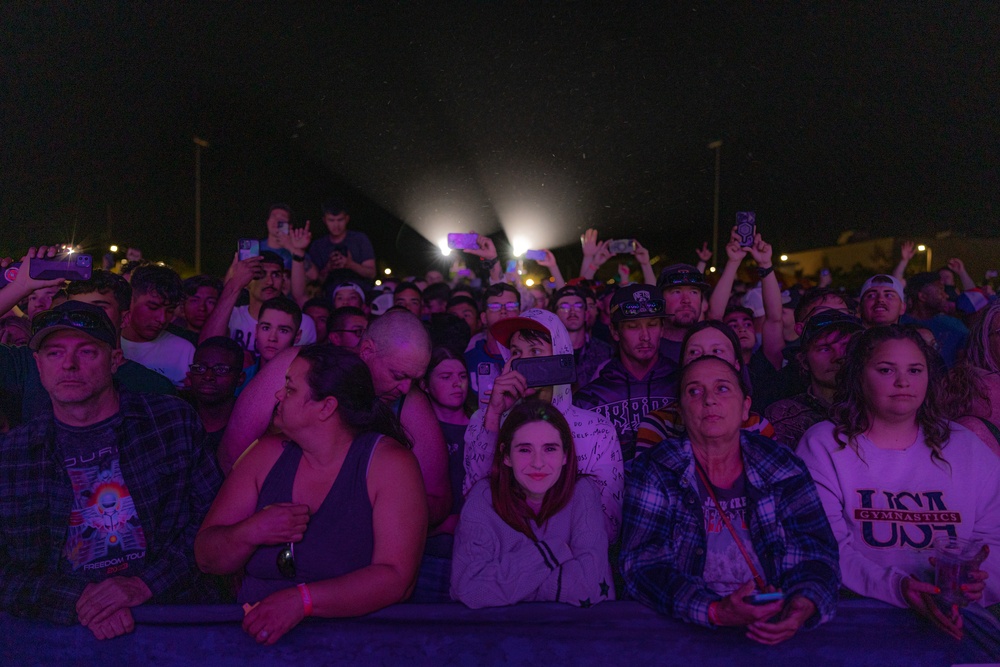 Grammy-nominated rock band 3 Doors Down performs on The Combat Center during the annual We Salute You Celebration