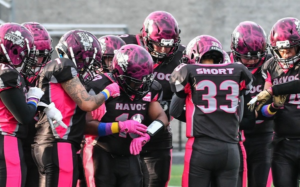 U.S. Navy Recruiter competes in Women's Football Alliance