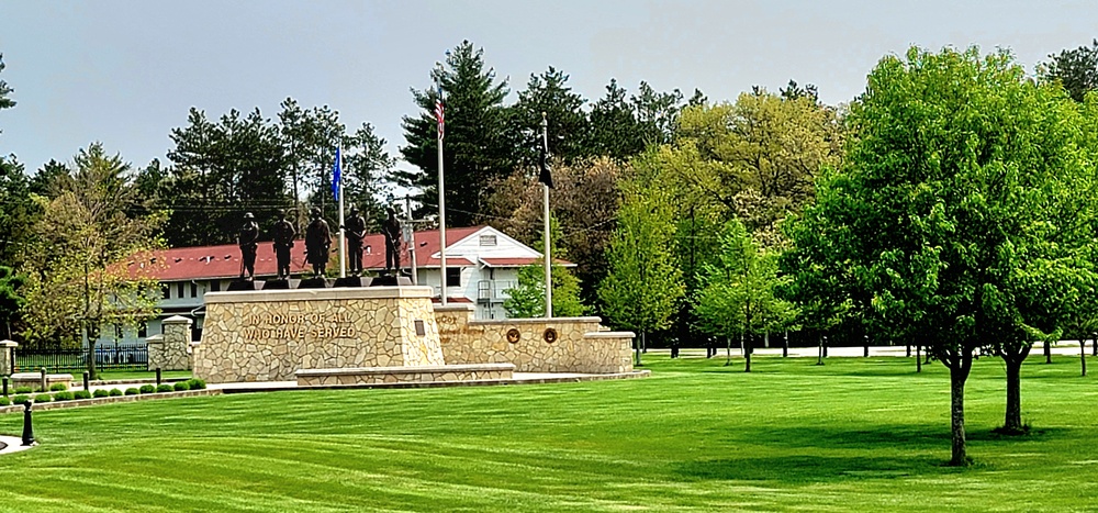 Fort McCoy’s Veterans Memorial Plaza was dedicated in 2009; serves as center point for McCoy activities