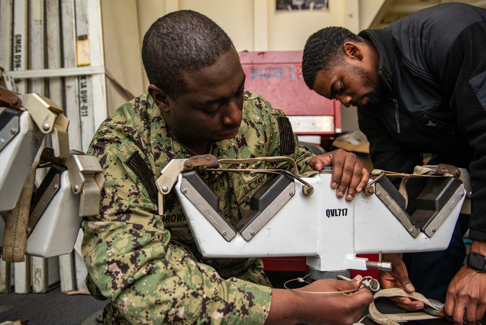 USS Boxer Weapons Department Conducts Preventative Maintenance