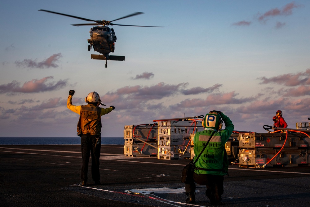 USS George H.W. Bush (CVN 77) Ordnance Transfer