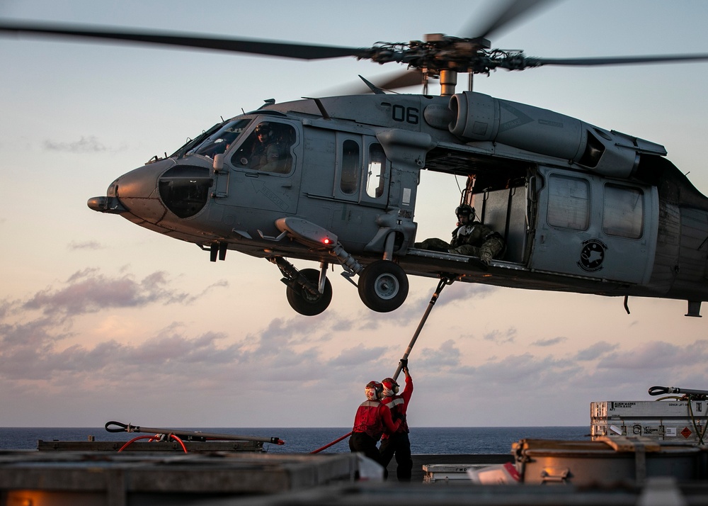 USS George H.W. Bush (CVN 77) Ordnance Transfer