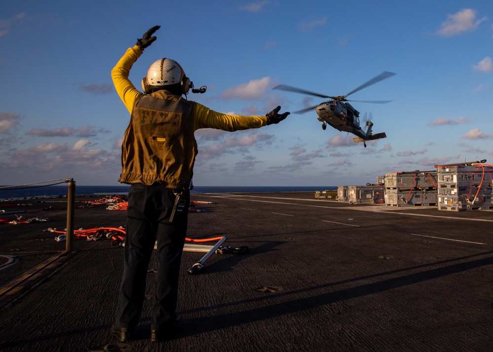 USS George H.W. Bush (CVN 77) Ordnance Transfer