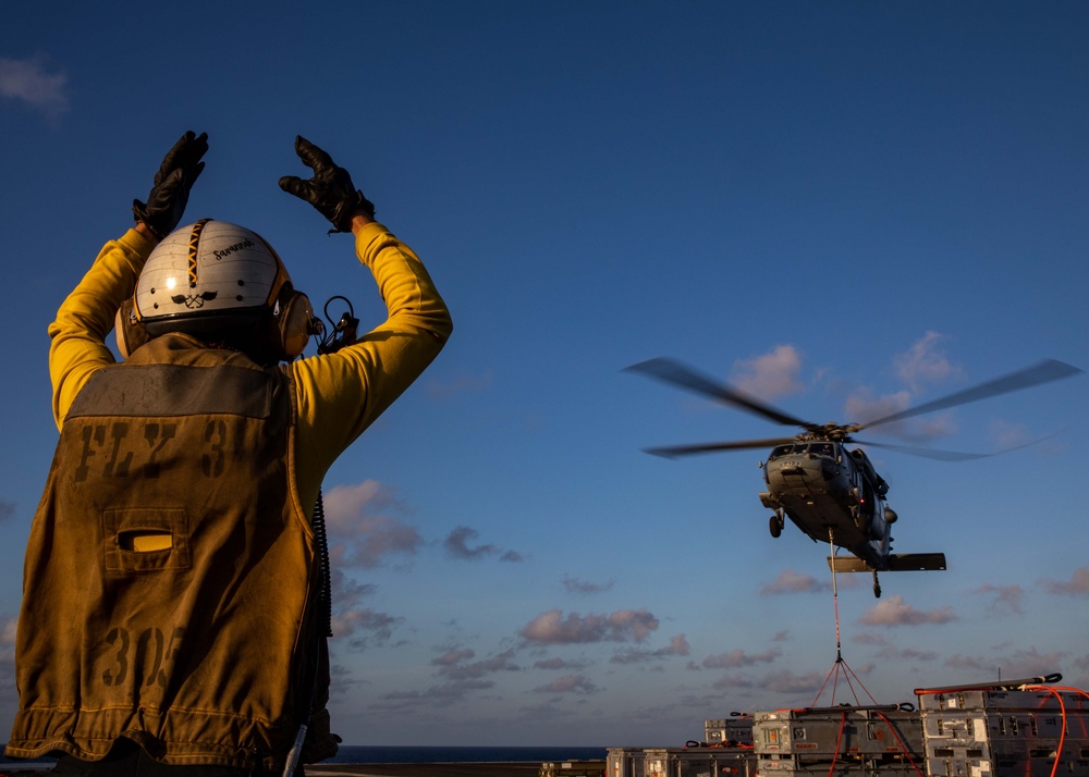 USS George H.W. Bush (CVN 77) Ordnance Transfer