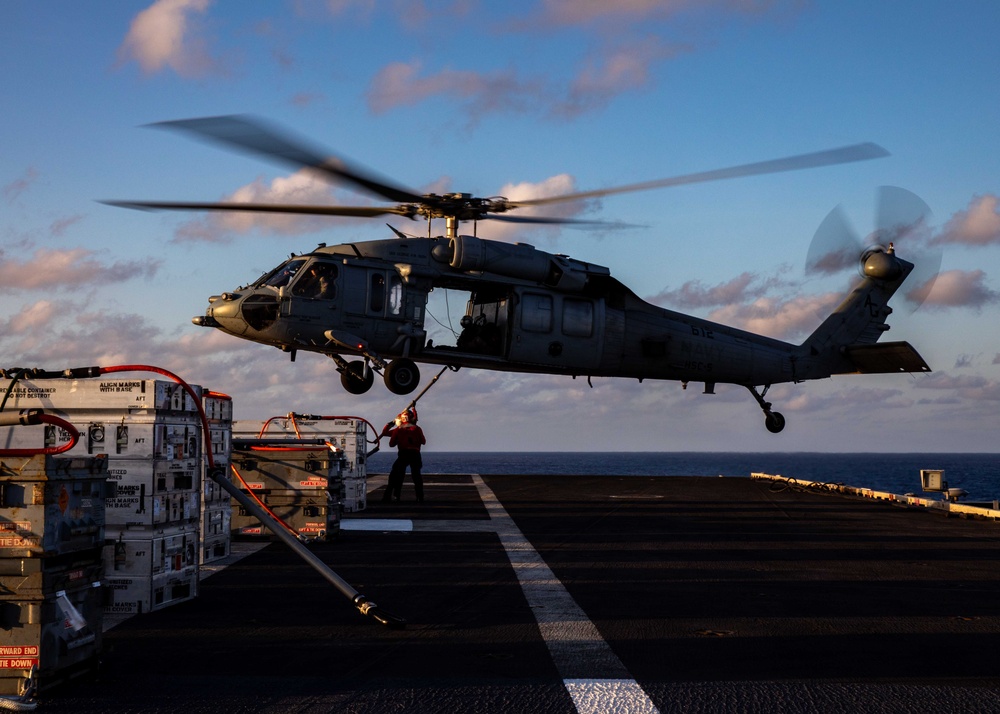 USS George H.W. Bush (CVN 77) Ordnance Offload