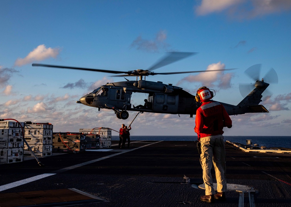 USS George H.W. Bush (CVN 77) Ordnance Transfer