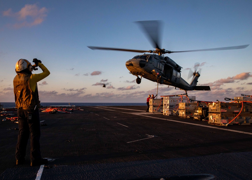 USS George H.W. Bush (CVN 77) Ordnance Transfer