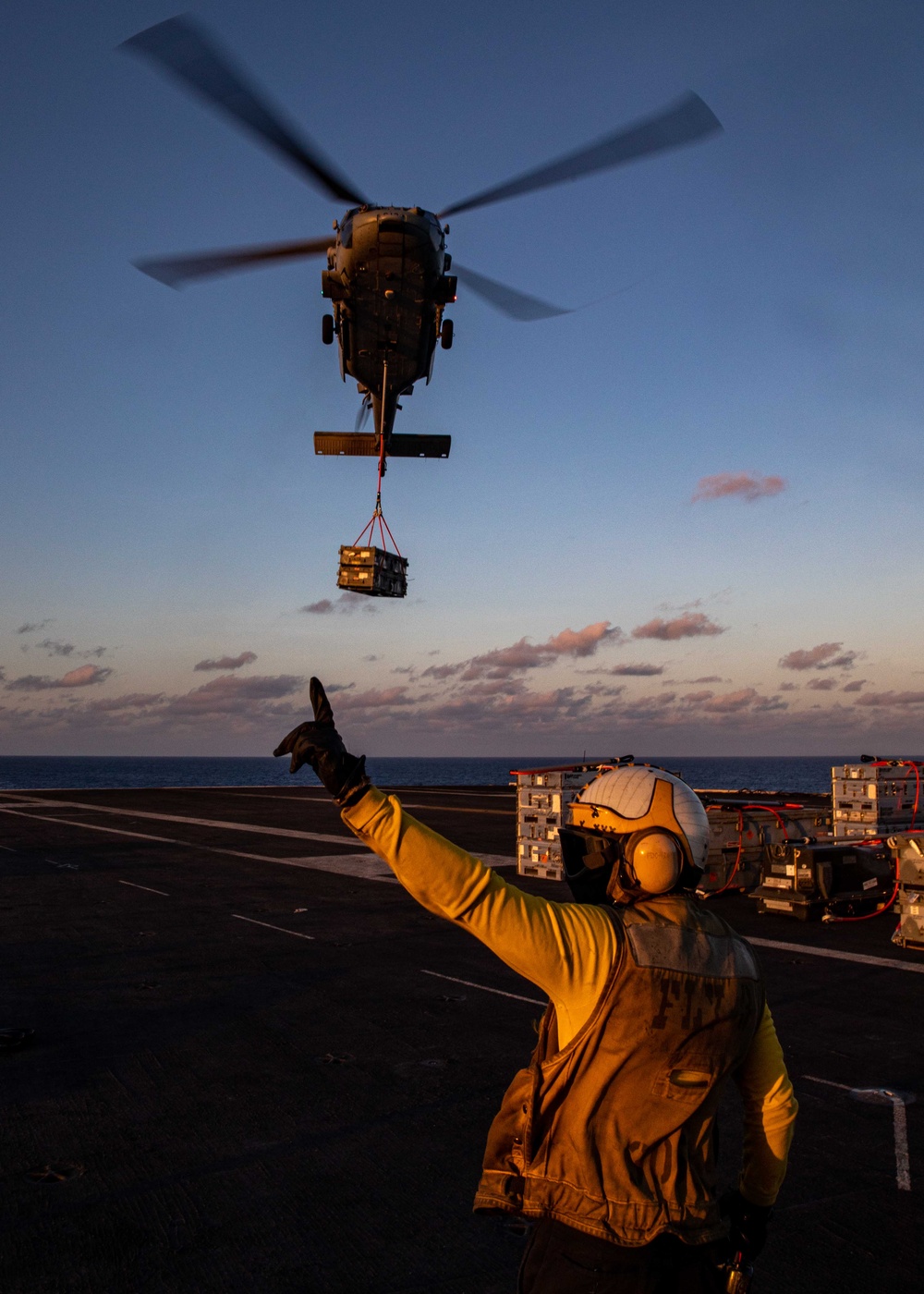 USS George H.W. Bush (CVN 77) Ordnance Transfer