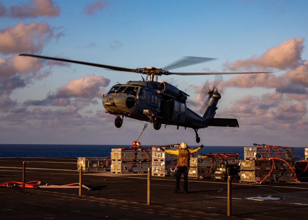 USS George H.W. Bush (CVN 77) Ordnance Offload