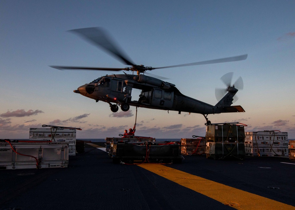 USS George H.W. Bush (CVN 77) Ordnance Offload