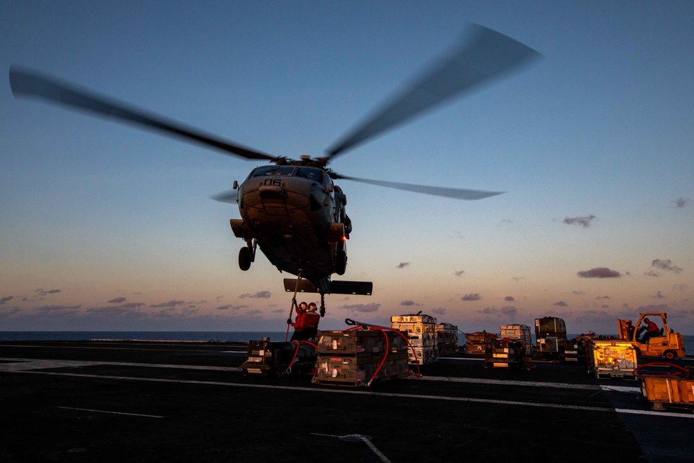 USS George H.W. Bush (CVN 77) Ordnance Offload