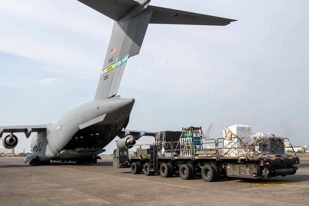 Yokota Airmen help deliver U.S. Space Force satellite payload to Japan