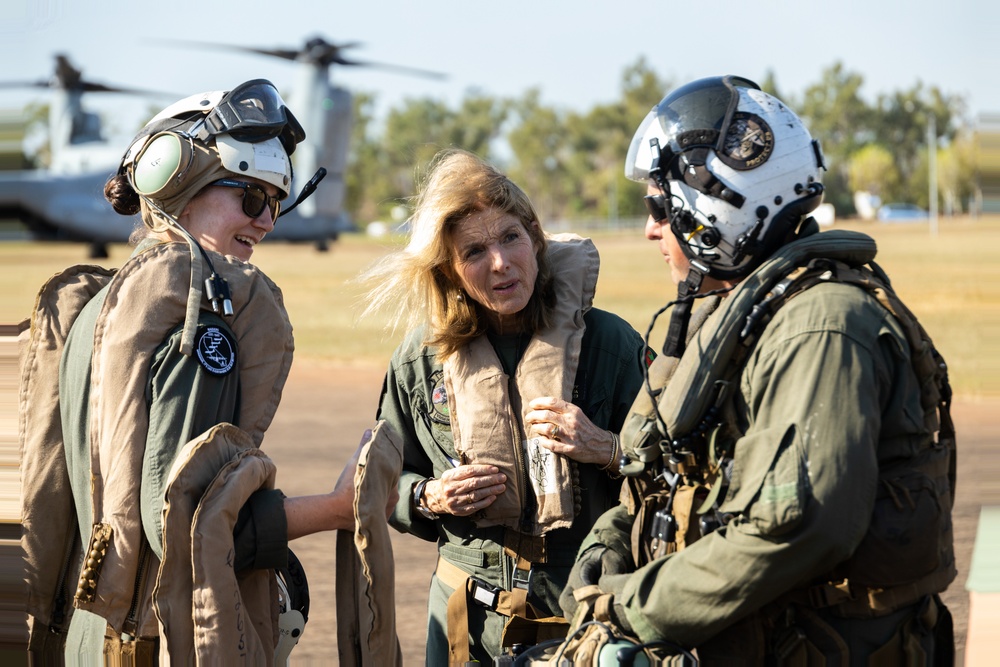 Ambassador Caroline Kennedy visits Marine Rotational Force - Darwin