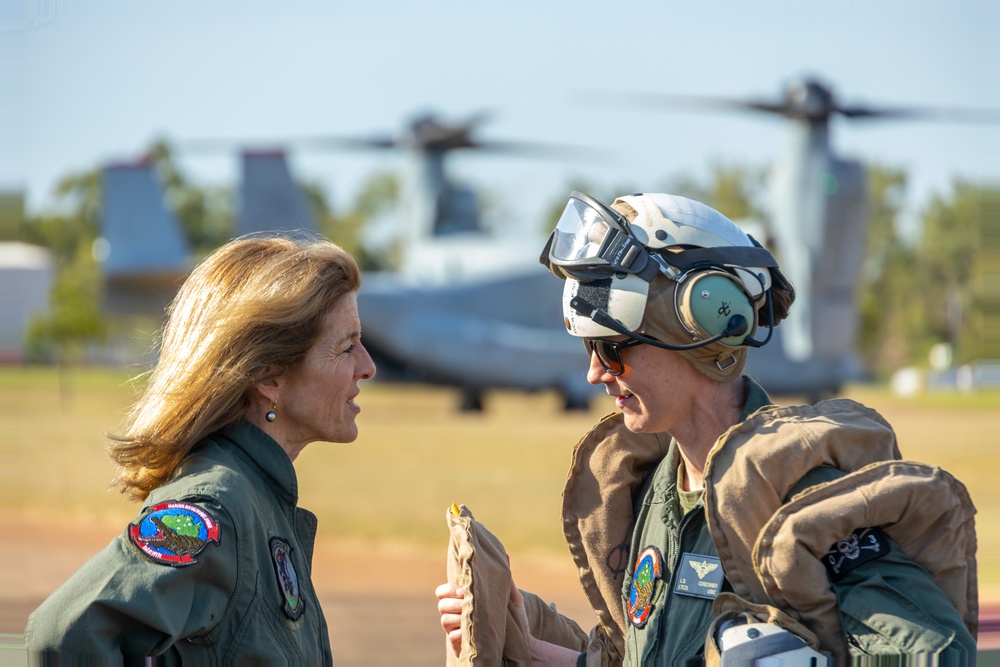 Ambassador Caroline Kennedy visits Marine Rotational Force - Darwin