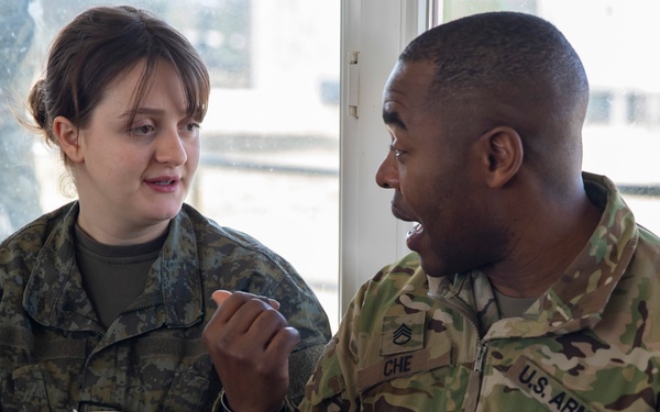 KFOR Soldiers meet for English language studies with Kosovo Security Forces
