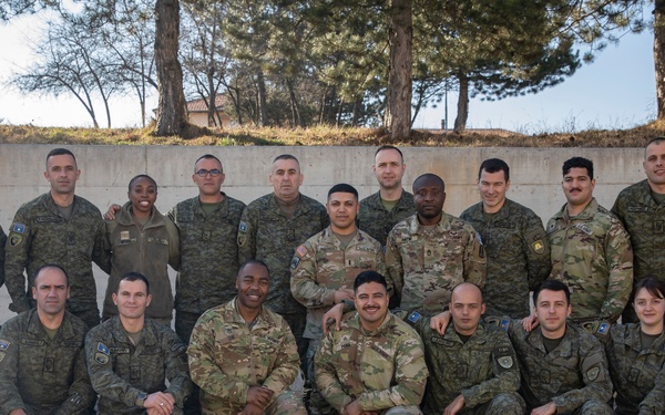 KFOR Soldiers meet for English language studies with Kosovo Security Forces