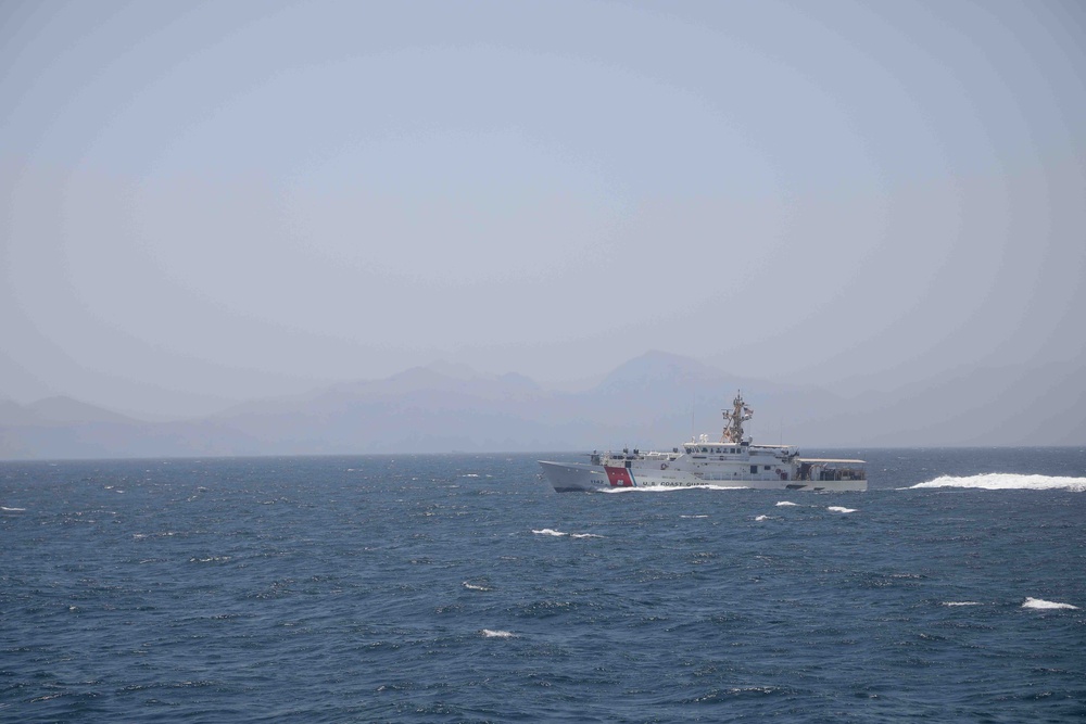 USCGC Robert Goldmantransits the Strait of Hormuz