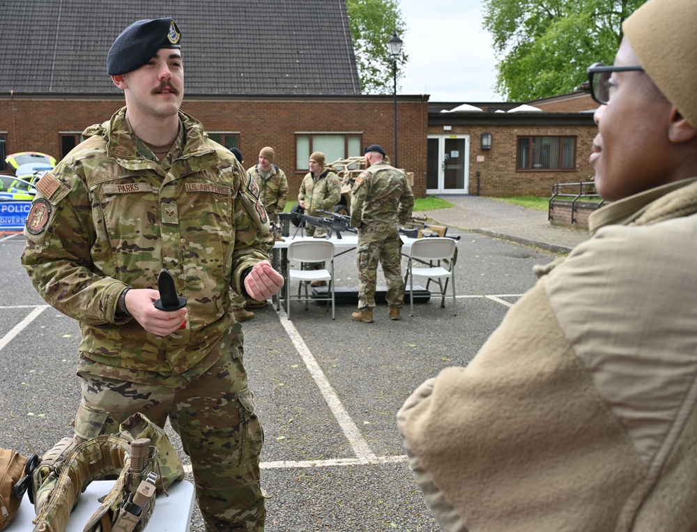 100th SFS Defenders share knowledge at Police Week show-and-tell